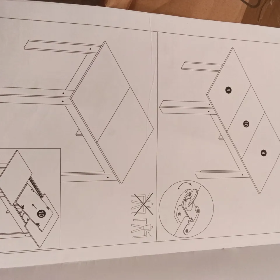 BOXED BRONX 2 TO 4 SEATER FOLDABLE EXTENDING CONSOLE DINING TABLE - DARK NATURAL (1 BOX)