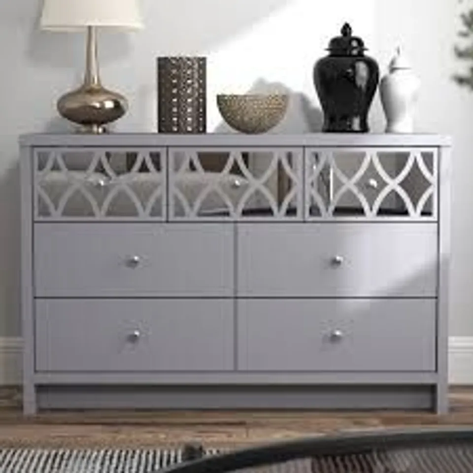 GFW ARIANNA 3 + 4 CHEST OF DRAWERS - COLLECTION ONLY