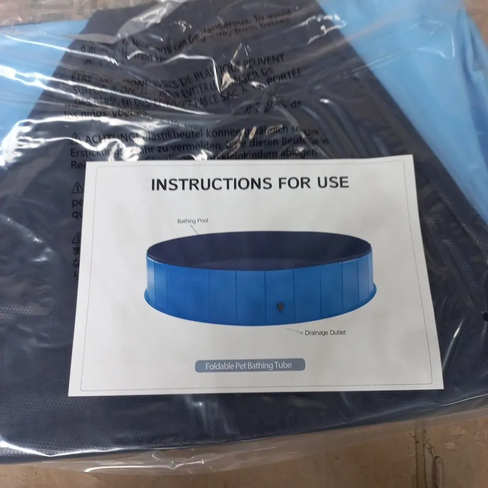 FOLDABLE PET BATHING POOL– BLUE