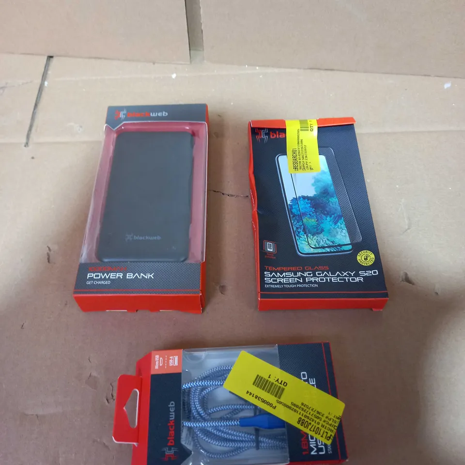 LOT OF APPROXIMATELY 10 ASSORTED BLACKWEB ELECTRICAL PRODUCTS 