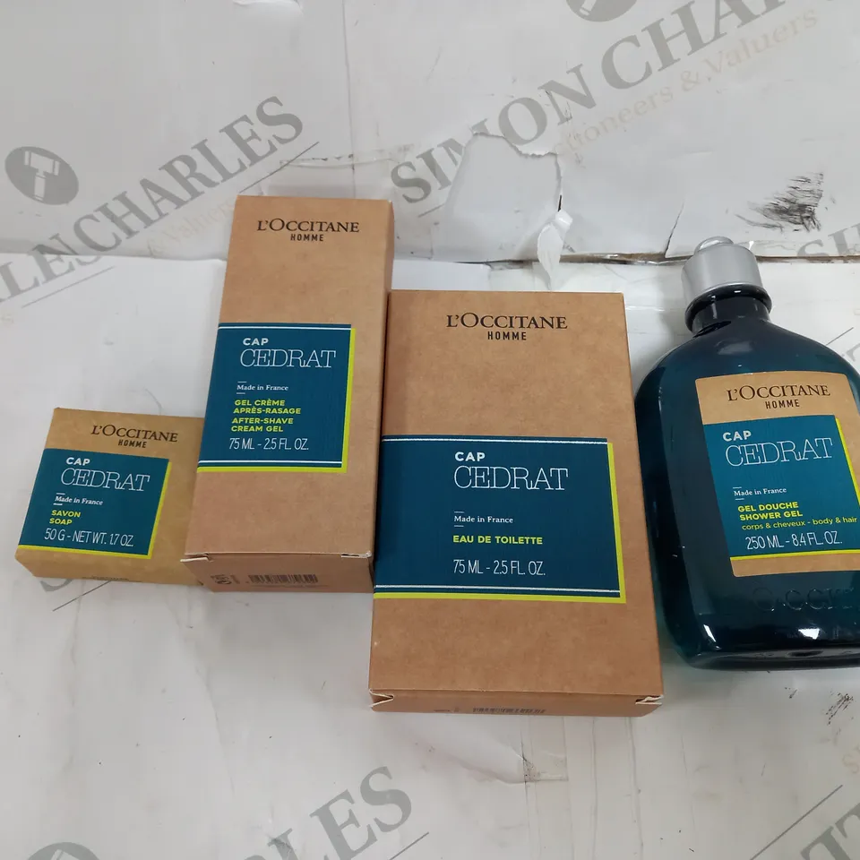 LOCCITANE 4 PIECE FRAGRANCE COLLECTION