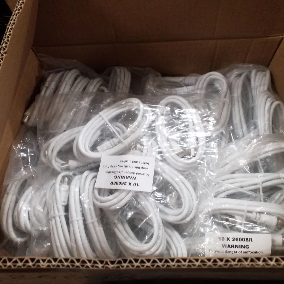 PALLET CONTAINING ASSORTED ASSORTED ELECTRICAL PRODUCTS INCLUDING BROADBAND 4 WAP TAPS, 1.5M TRIPLE PHONO CABLES & LABGEAR 2 WAY TAPS