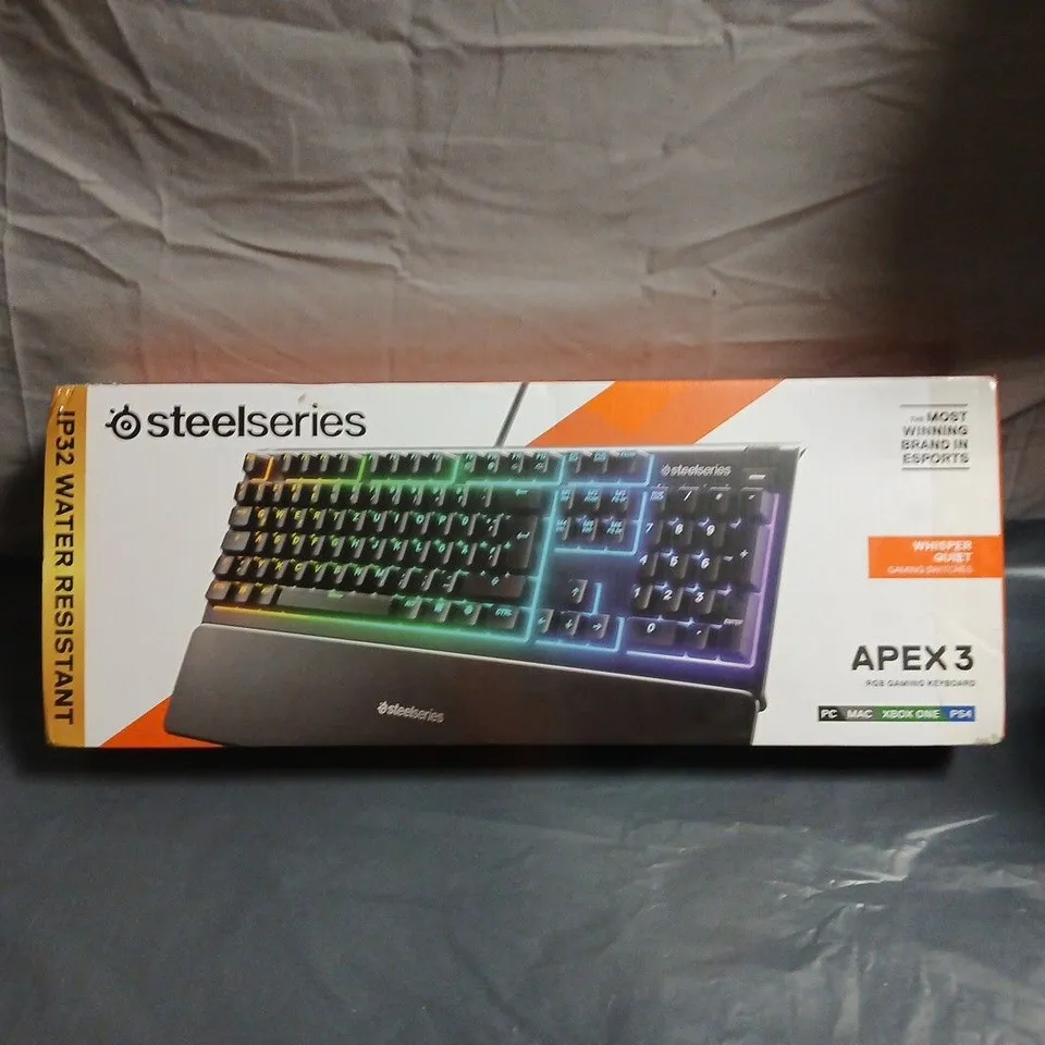 STEELSERIES APEX 3 GAMING KEYBOARD – BOXED