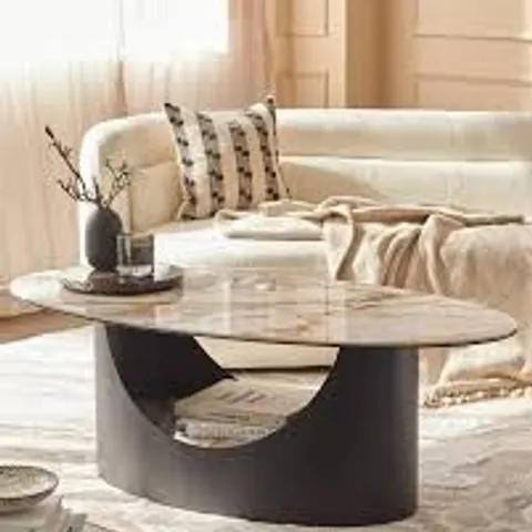 BOXED DANETTI GIOTTO NATURAL CERAMIC COFFEE TABLE (2 BOXES)