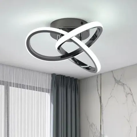 BOXED ANGSTROM 1 LIGHT 26CM UNIQUE/STATEMENT GEOMETRIC LED SEMI FLUSH MOUNT (1 BOX)