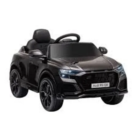 BOXED HOMCOM LICENSED AUDI RS Q8 ELECTRIC RIDE ON CAR, WITH REMOTE CONTROL - BLACK (1 BOX)