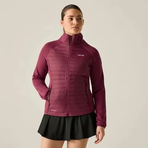 BRAND NEW REGATTA WOMEN'S CLUMBER HYBRID JACKET IN DARK PIMENTO - 10
