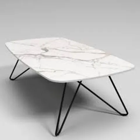 BRAND NEW BOXED ALESSIA COFFEE TABLE - WHITE (2 BOXES)