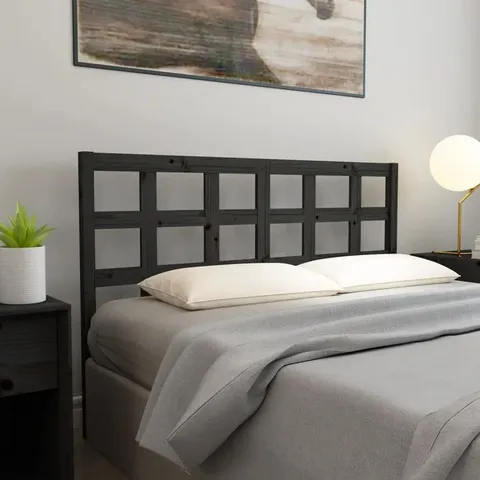 BOXED MENDOTA SOLID WOOD HEADBOARD BED - 1 BOX