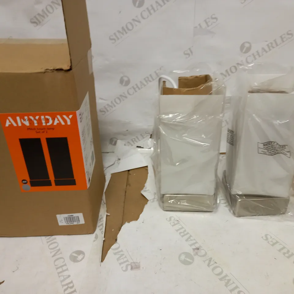 JOHN LEWIS MITCH TOUCH LAMP SET OF 2 