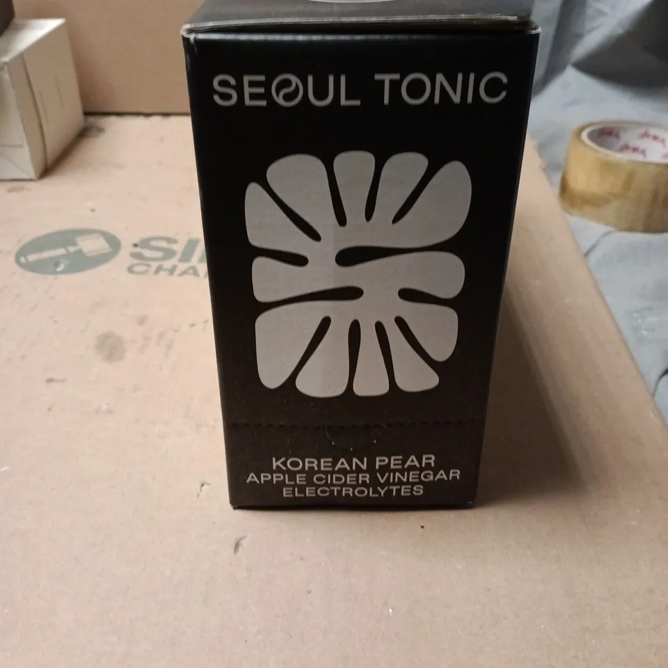 SEOUL TONIC KOREAN PEAR & APPLE CIDER VINEGAR ELECTROLYTE DRINK – 12 X 100ML POUCHES