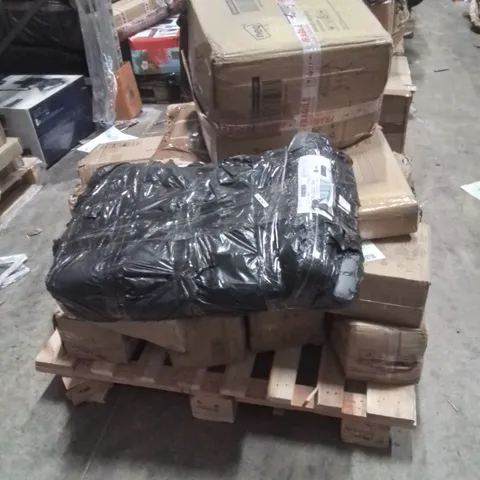 PALLET OF ASSORTED HOUSEHOLD GOODS AND PRODUCTS TO INCLUDE;TUBE TENT,RACK,LED VANITY MIRROR