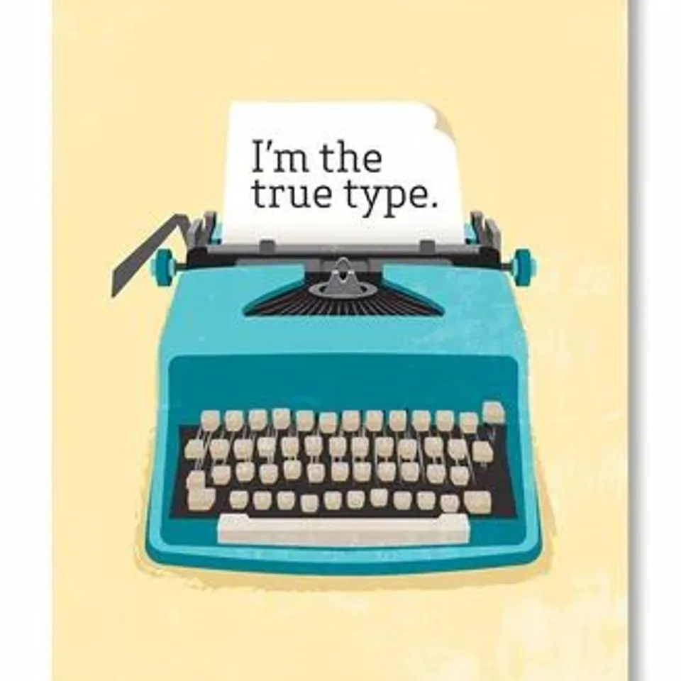 TYPEWRITER BY PATRICIA PINO GRAPHIC ART SIZE 30