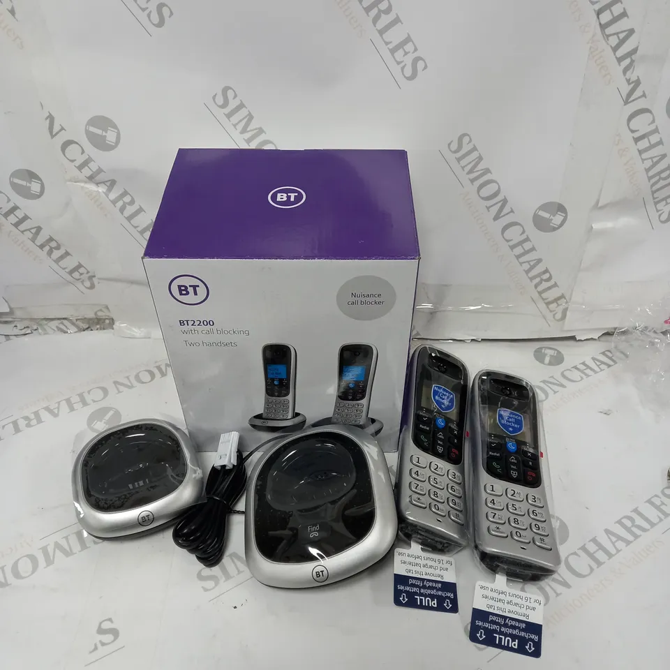 BOXED BT BT2200 TWIN HANDSET TELEPHONE 