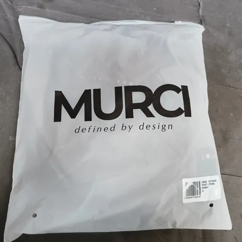 BAGGED MURCI FAUX SUEDE FUSE DRESS IN KHAKI - SIZE 8