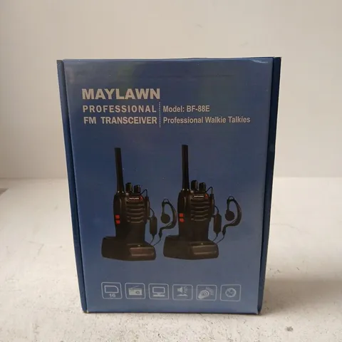 MAYLAWN PROFESSIONAL FM TRANSCEIVER BF-88E WALKIE TALKIES 