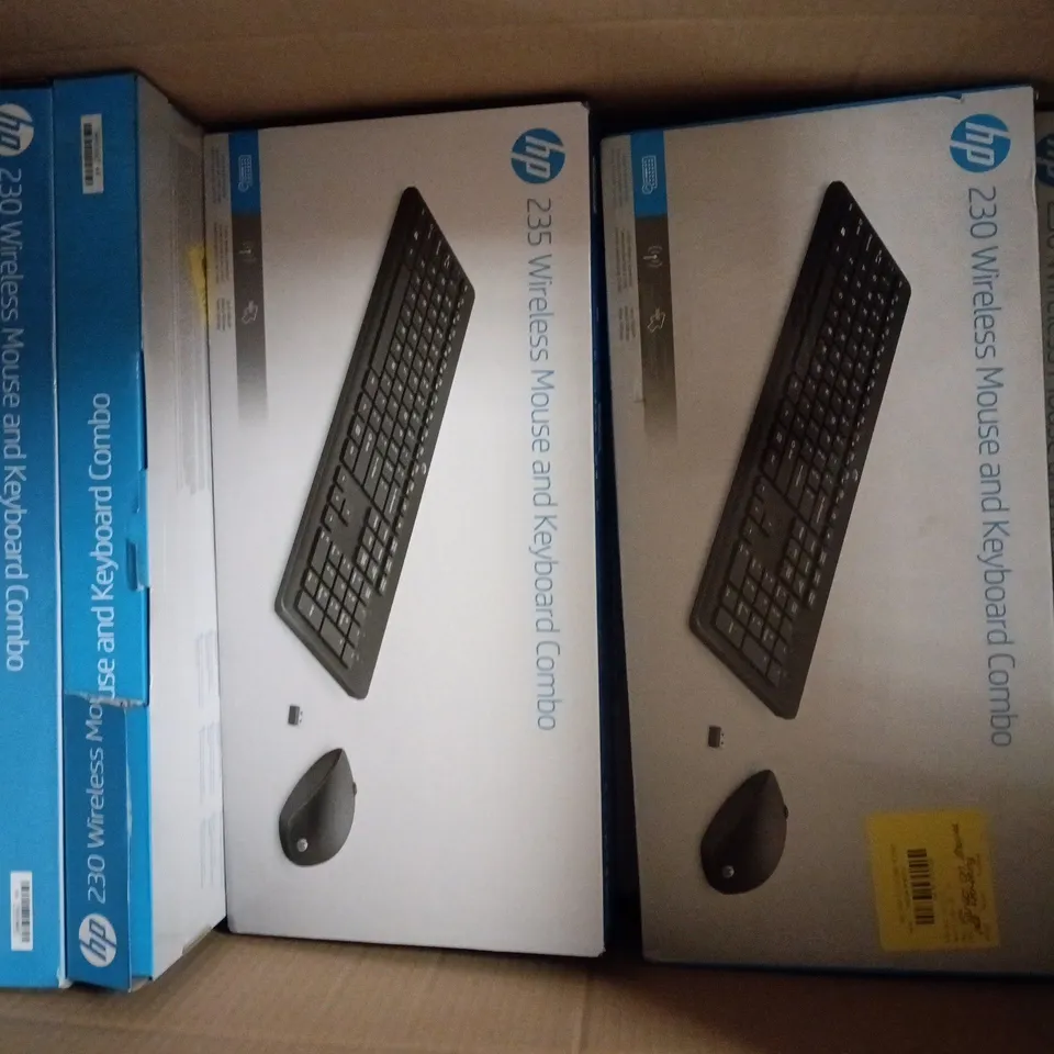 APPROXIMATELY 20 ASSORTED HP 230 WIRELESS MOUSE AND KEYBOARD COMBOS