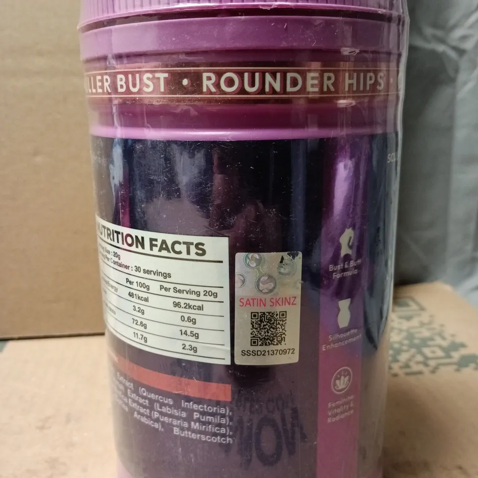 BOOTY BLOOM BY JULIET EVE – SATIN SKINZ BUST & BUTT FORMULA POWDER (600G) 