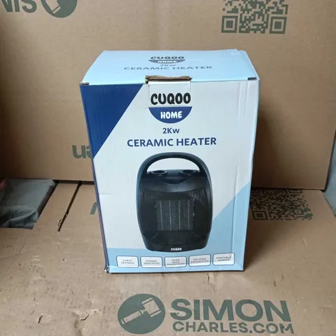 4 X CUQOO HOME 2KW CERAMIC HEATER BOXED