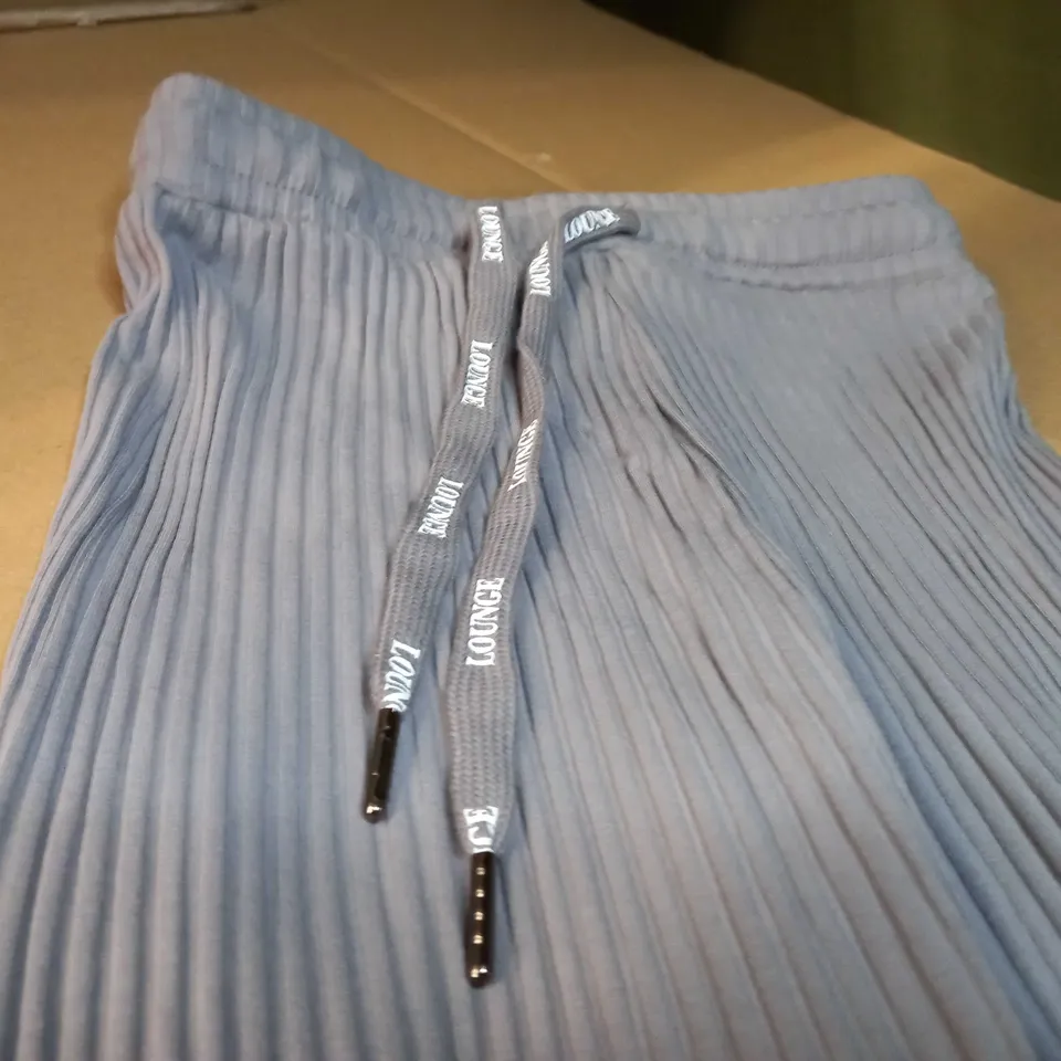 LOUNGE GREY RIBBED FLARE LOUNGE WEAR - MEDIUM