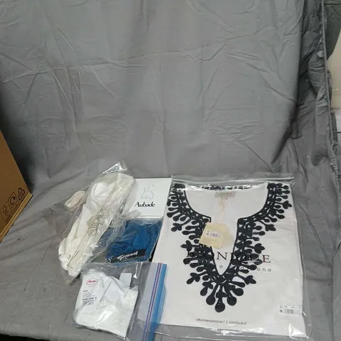 BOX OF APPROXIMATELY 25 ITEMS OF WOMEN'S CLOTHING INCLUDING BRANDS SUCH AS GOSSARD ANITA AUBADE EPI AND ICONIQUE