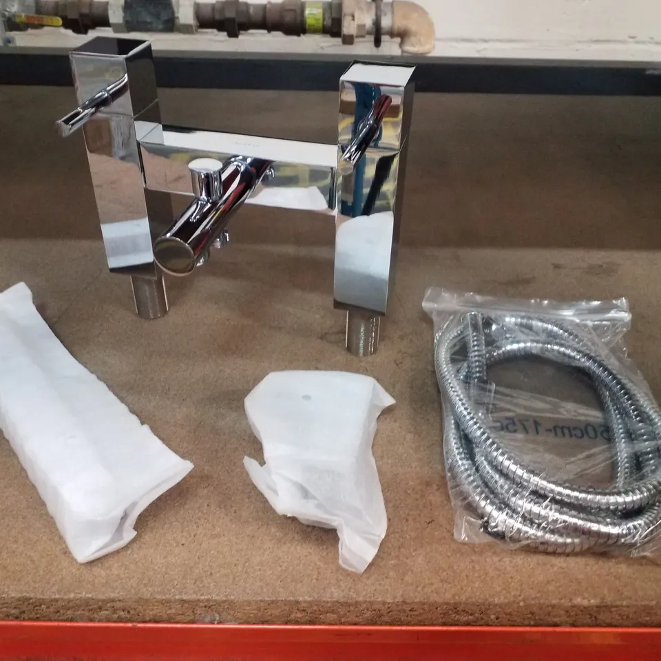 BRAND NEW BOXED VELDEAU HAMPTON BATH FILLER AND SHOWER MIXER- CHROME 