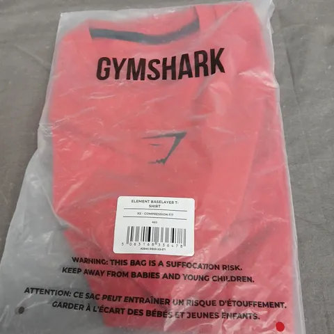 GYMSHARK ELEMENT T-SHIRT SIZE XS 