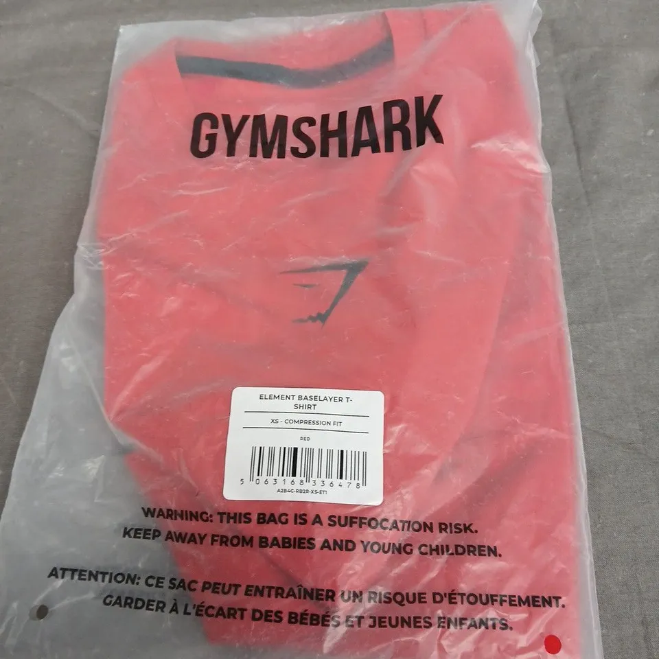GYMSHARK ELEMENT T-SHIRT SIZE XS 