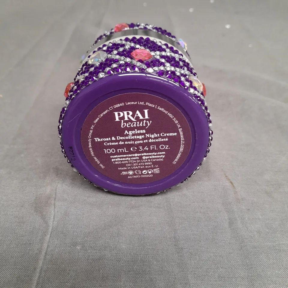 PRAI BEAUTY AGELESS THROAT AND DECOLLETAGE NIGHT CRÈME 100ML PURPLE