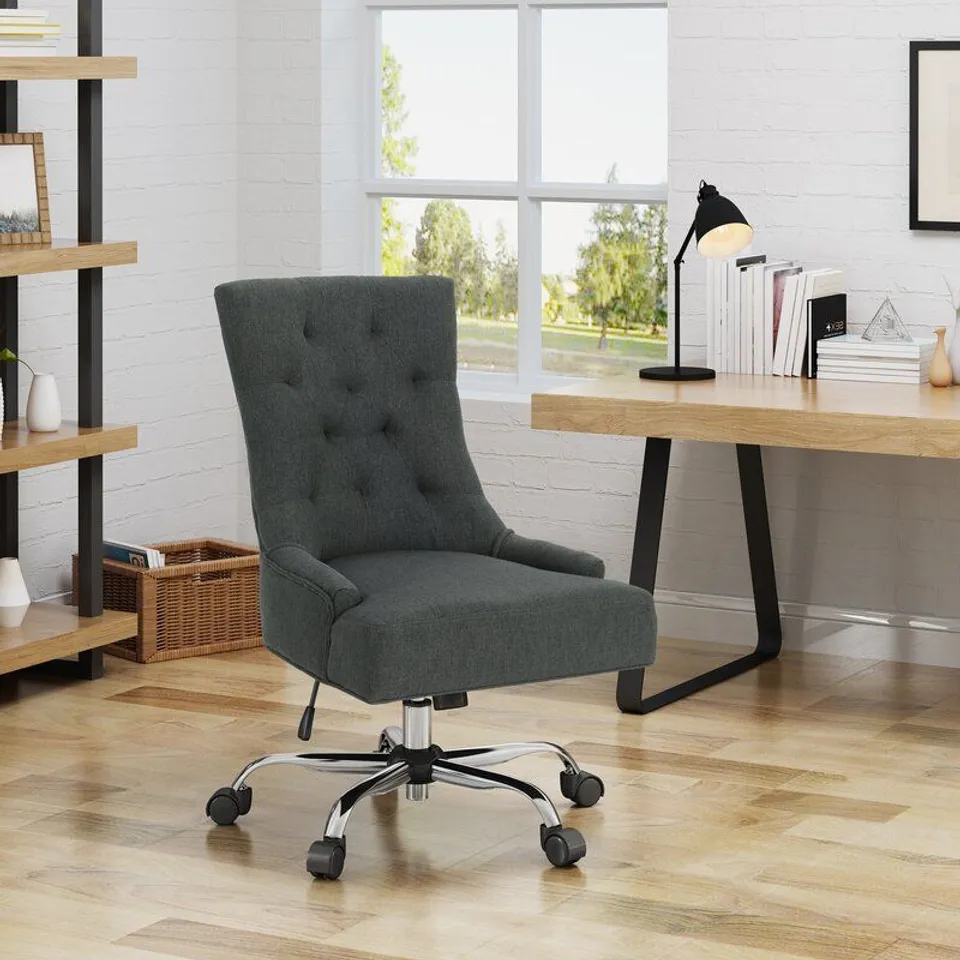 BOXED ANJA HOME TASK CHAIR. DARK GREY