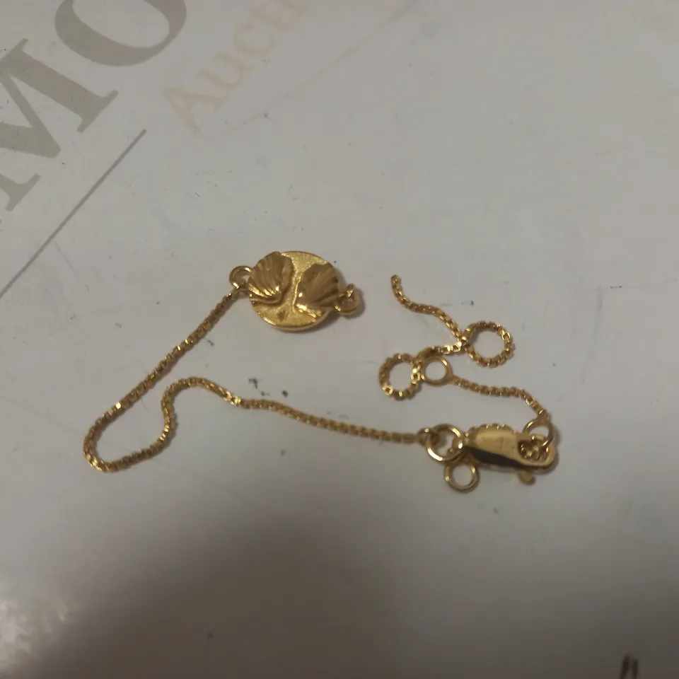 ZODIAC MINI ART COIN GOLD BRACELET RRP £60