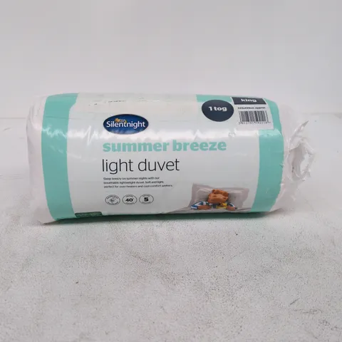 SILENTNIGHT SUMMER BREEZE LIGHT DUVET 1 TOG KING SIZE