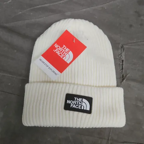 THE NORTH FACE BEANIE IN IVORY WHITE