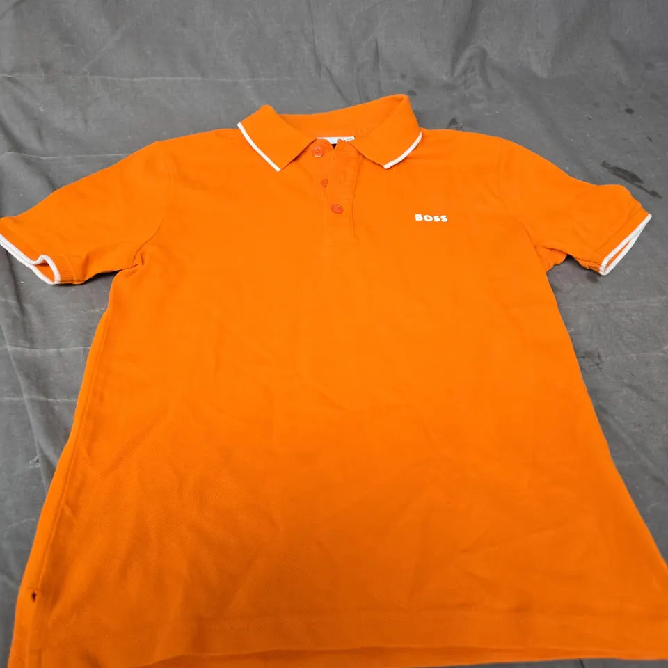 BOSS ORANGE POLO SHIRT - MEN'S, UK SIZE 10