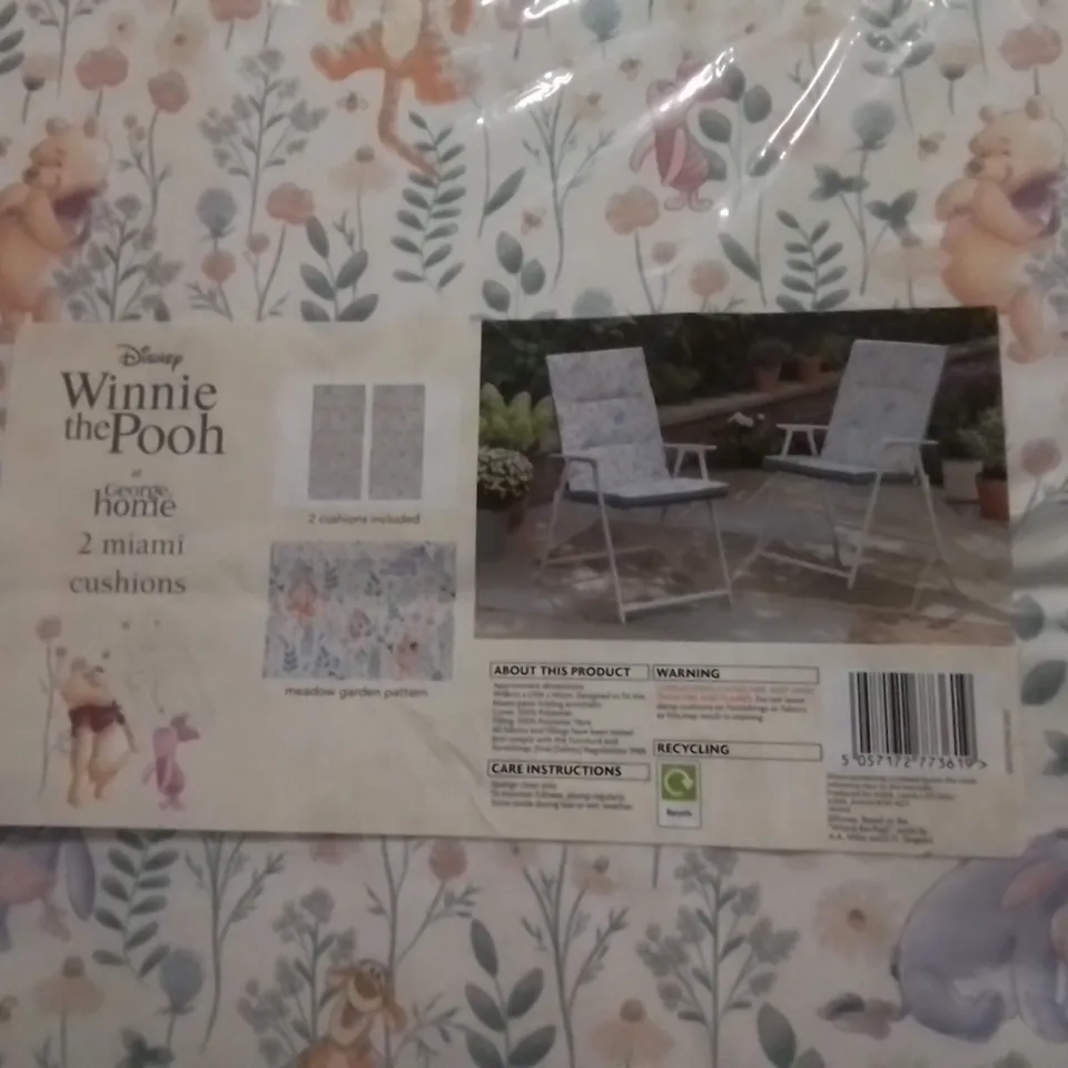 SEALED DISNEY WINNIE THE POOH 2 MIAMI CHAIR CUSHIONS