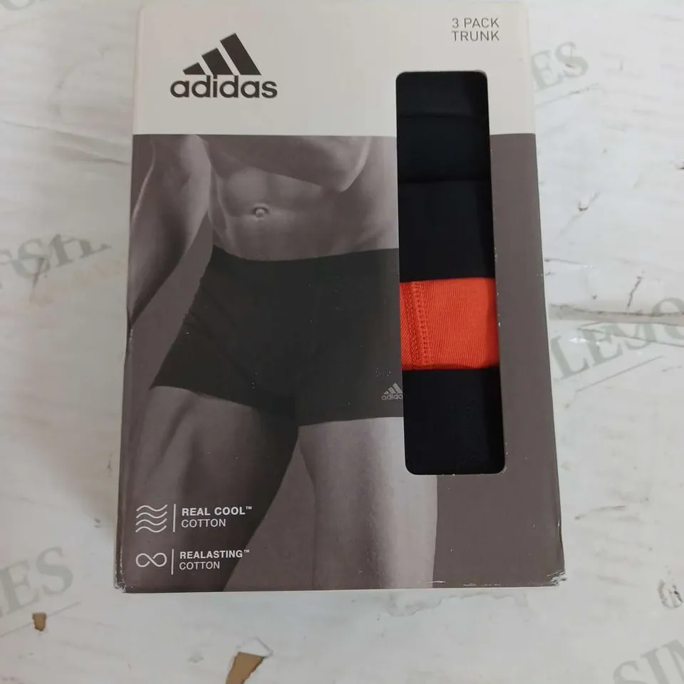BOXED ADIDAS 3 PACK OF TRUNKS - LARGE