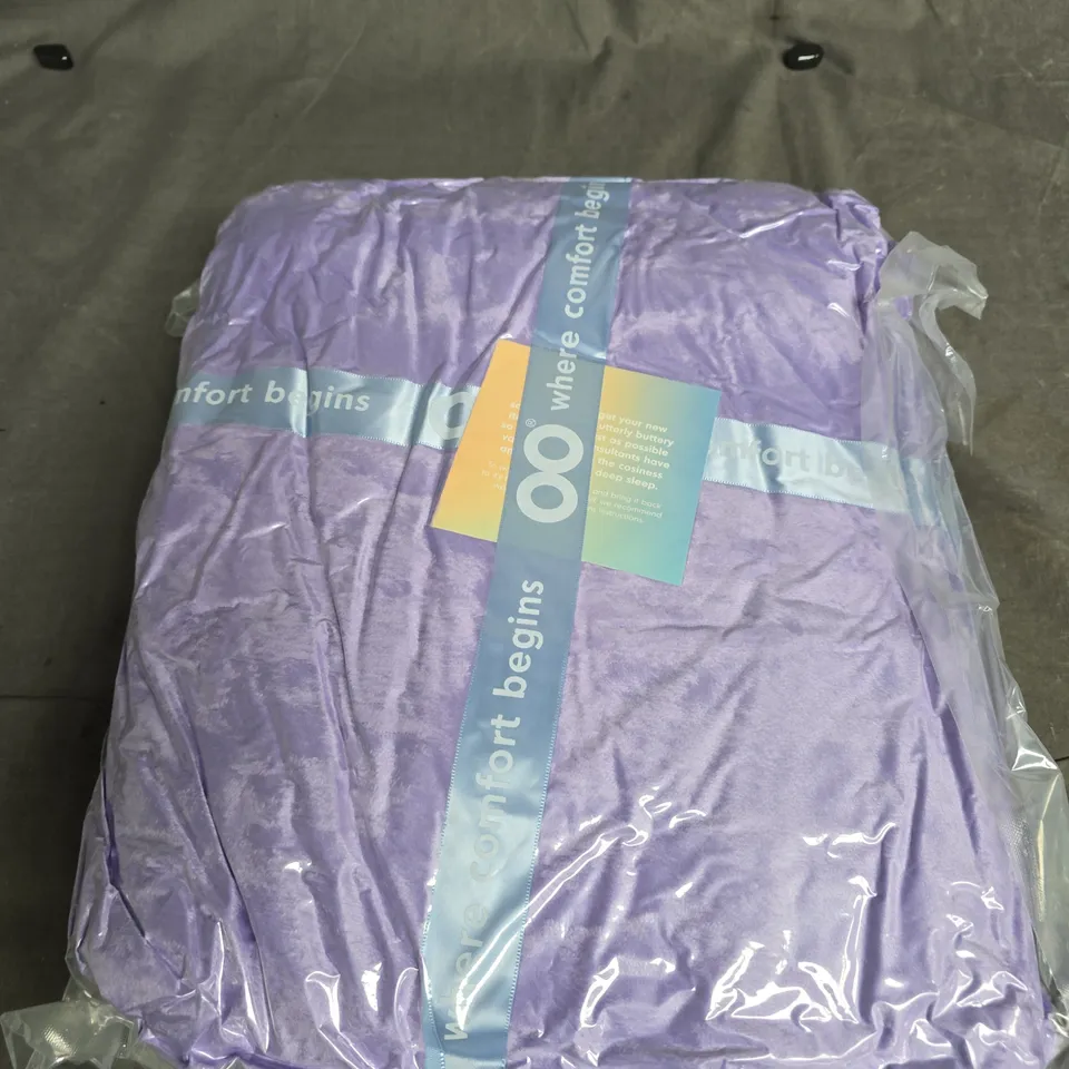 OODIE LOUNGEWEAR GOWN IN SOLID PURPLE 