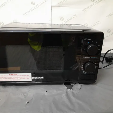 BOXED COOKWORKS 700W BLACK MICROWAVE 17 LITRE - COLLECTION ONLY