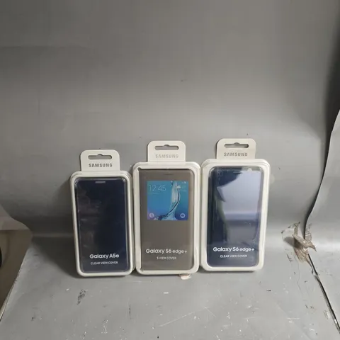 APPROXIMATELY 150 ASSORTED SAMSUNG PHONE CASES IN VARIOUS STYLES AND SHAPES FOR MODELS SUCH AS GALAXY S6 EDGE+, GALAXY A5, ETC - COLLECTION ONLY