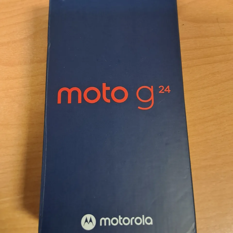 BOXED MOTOROLA MOTO G24 4+128GB IN MATTE CHARCOAL - MC416