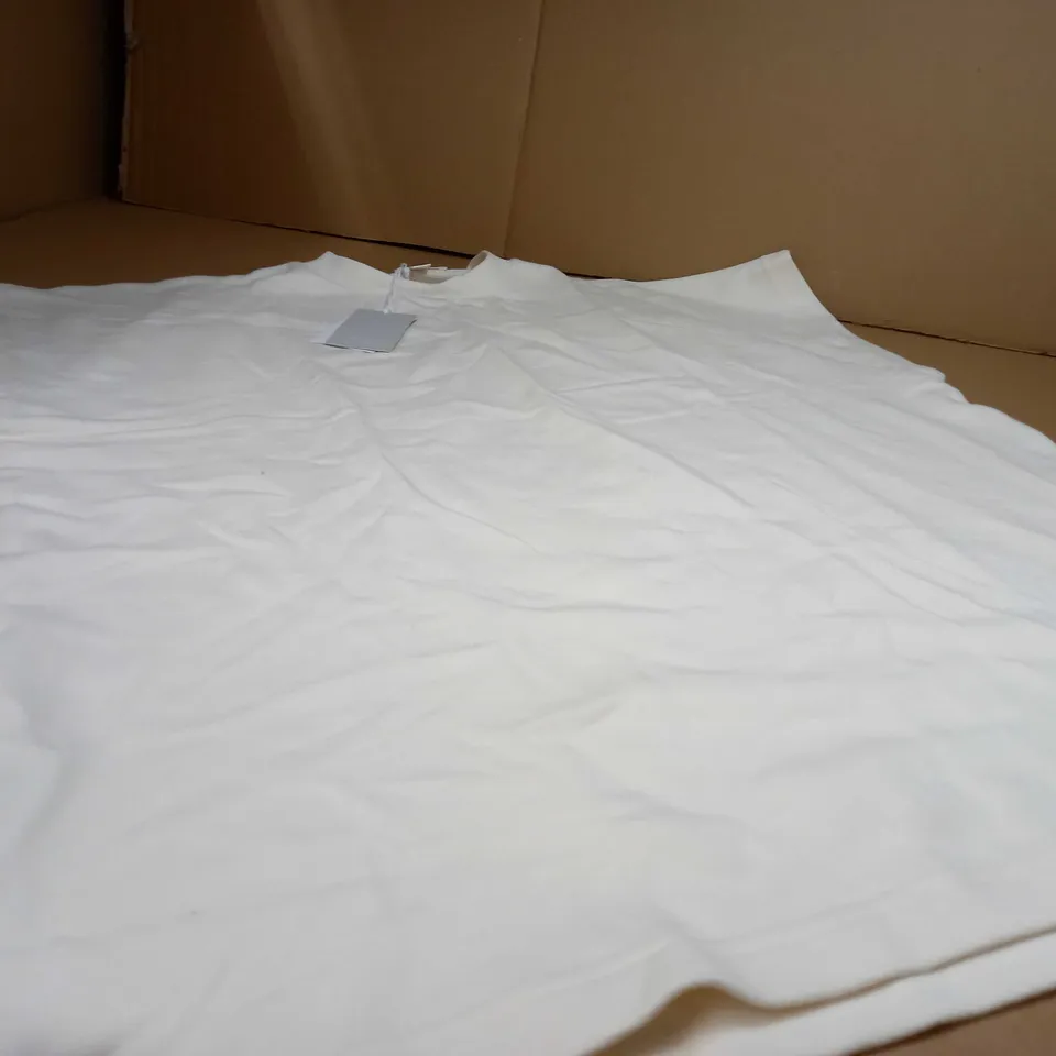 COS CREAM SHORT SLEEVED TOP - MEDIUM