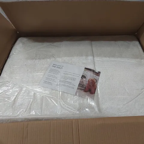BOXED SOLID MACHINE WOMEN / POWER LOOMED OFF-WHITE RUG - 6 x 9'