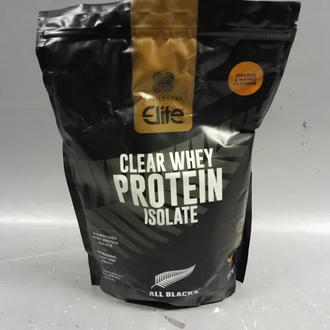 SEALED HEALTHSPAN CLEAR WHEY PROTEIN ISOLATE - ORANGE & MANGO - 750G