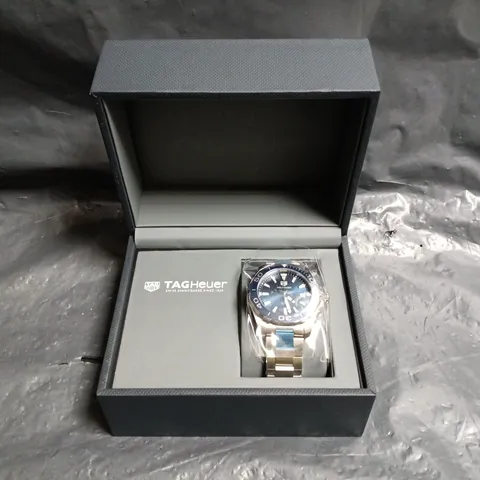 TAG HEUER AQUARACER DIVER'S WATCH – BLUE DIAL, STAINLESS STEEL – BOXED