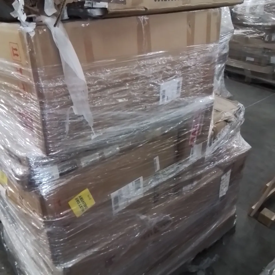 PALLET CONTAINING VARIOUS ASSORTED BOXED ITEMS TO INCLUDE: STORAGE SHELVES, BOOKCASE, BOXED FURNITURE ECT.
