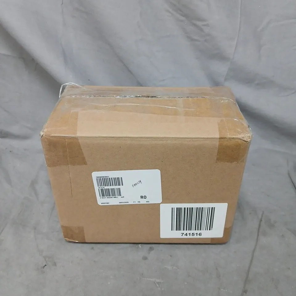 GARDEN REFLECTIONS 2 X RECTANGLE SOLAR WALL LIGHTS WITH SENSOR ADJUSTABLE ANGLE