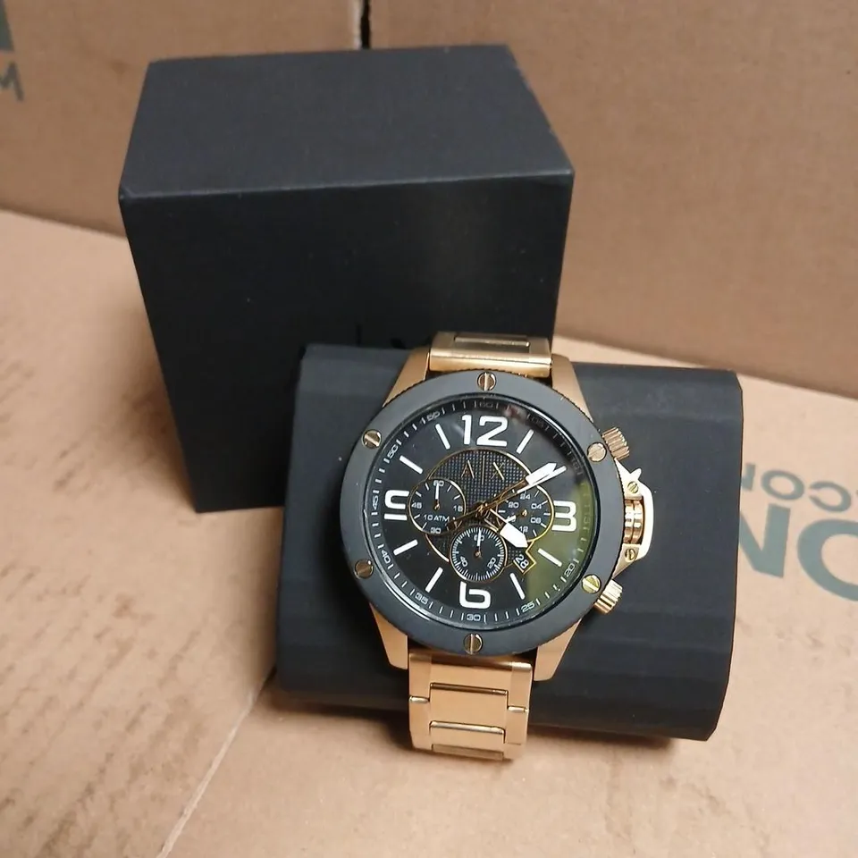 ARMANI EXCHANGE AX CHRONOGRAPH WATCH – GOLD TONE 