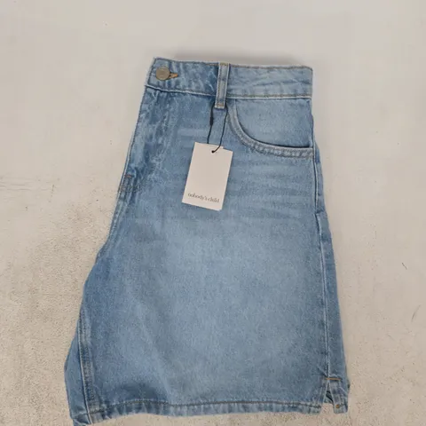 NOBODY'S CHILD BAILEY BERMUDA SHORTS IN BLUE SIZE UK 12