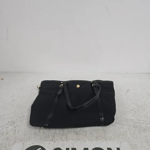 U.S. POLO ASSN. BLACK SHOULDER BAG / HANDBAG