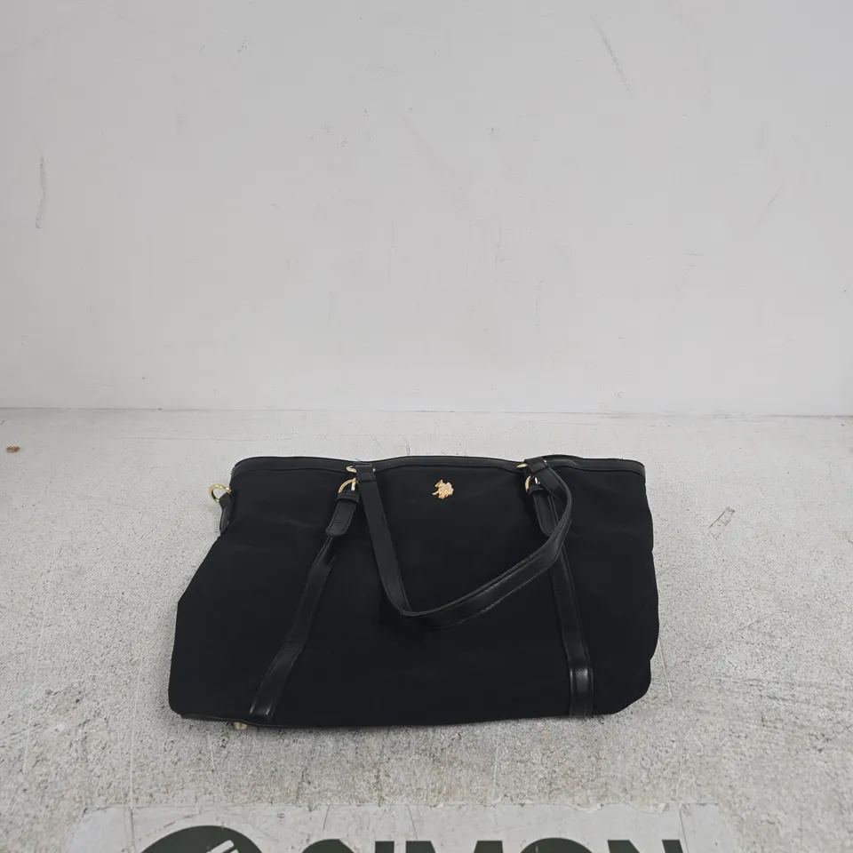 U.S. POLO ASSN. BLACK SHOULDER BAG / HANDBAG
